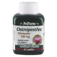 MEDPHARMA Ostropestřec silymarin 200 mg 67 tablet