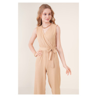 Bigdart 7021 Knitted Overalls - Biscuit