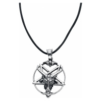 etNox hard and heavy Goat Pentagram Náhrdelník - řetízek stríbrná