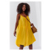 Žluté krátké šaty 81541