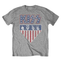 Kiss Tričko Stars And Stripes Unisex Grey