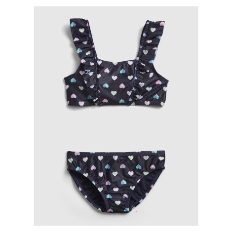 GAP Dětské plavky recycled heart swim bikini two-piece Tmavě modrá