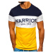 Pánské tričko s potiskem "WARRIOR" 100693 - žlutá