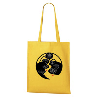 DOBRÝ TRIKO Bavlněná taška s potiskem Na řece Barva: Žlutá