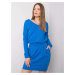 Modré dámské šaty s vázáním -blue Modrá
