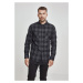 Pánská košile Urban Classics Checked Flanell Shirt - černá,šedá