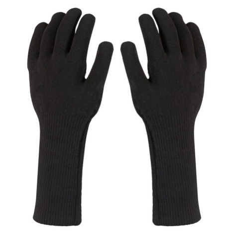 Sealskinz Waterproof All Weather Ultra Grip Knitted Gauntlet Black Cyklistické rukavice
