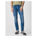 Modré pánské straight fit džíny Pepe Jeans Finsbury - Pánské