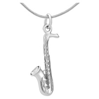Silvego Stříbrný přívěsek Saxofon PRM13095