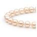 Gaura Pearls Perlový náramek Eleanor - řiční perla, stříbro 925/1000 FARP765-B 18 cm (XS) Růžová