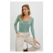 Trendyol Mint Knitted Detailed Knitwear Cardigan