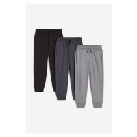 H & M - Kalhoty jogger 3 kusy - šedá