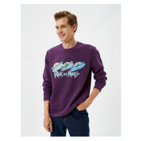 Koton Rick And Morty Sweatshirt Raised Licensed Printed