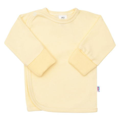 Kojenecká košilka s bočním zapínáním New Baby žlutá