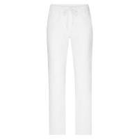 James & Nicholson Dámské bílé pracovní kalhoty JN3003