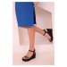 Soho Women's Black Suede Wedge Heels Shoes 17926