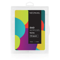 NEONAIL Duo Acrylgel Forms šablony na nehty typ 02 Square 120 ks