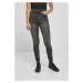 Ladies High Waist Skinny Jeans - black stone washed