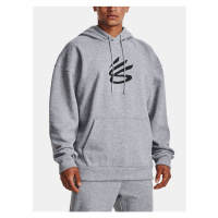 Šedá pánská sportovní mikina Under Armour Curry Big Splash PO Hoodie