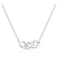 JVD Půvabný stříbrný náhrdelník se zirkony SVLN0582S61BI45