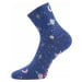 Dámské ponožky VoXX - Agapi, vesmír, modrá Barva: Modrá
