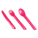 Lifeventure Ellipse Cutlery Set Pink