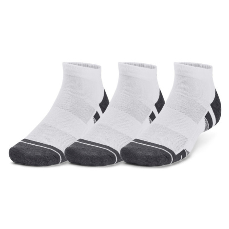 Performance Tech™ Low 3 Pack | White/White/Jet Gray Under Armour