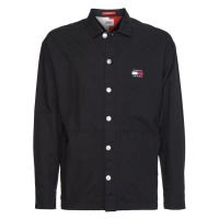 Tommy Jeans Shirt - TJM TWISTED FLAG OVERSHIRT black