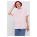 Tommy Jeans dámské světle růžové triko