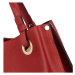 Stylová dámská kožená kabelka Ruby,  červená