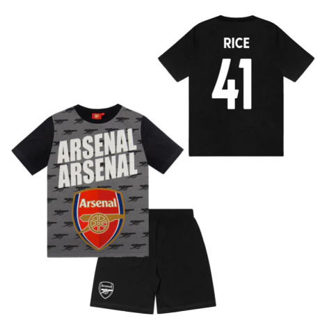 FC Arsenal dětské pyžamo Text Rice