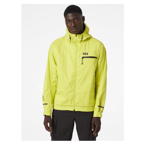 Světle zelená pánská voděodolná lehká bunda s kapucí HELLY HANSEN Ride Hooded Rain