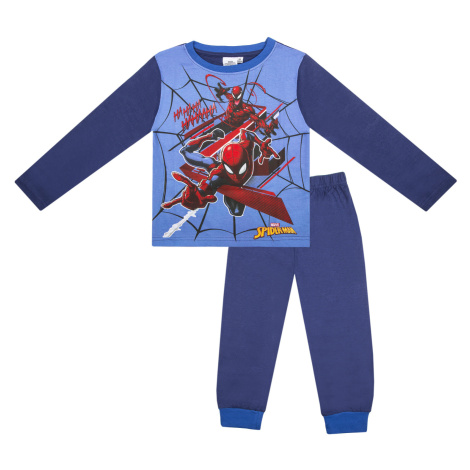 Spider Man - licence Chlapecké pyžamo - Spider Man SP-656, tmavě modrá Barva: Modrá tmavě Spider-Man