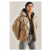 Bianco Lucci Women's Judge Collar Oversize Puffer Coat