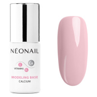 NeoNail Modeling Base Calcium podkladový lak pro gelové nehty s vápníkem odstín Neutral Pink 7,2