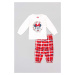 Dětské bavlněné pyžamo zippy červená barva
