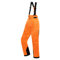 Alpine Pro Osago Dětské lyžařské kalhoty s Ptx membránou KPAB322 neon pomeranč