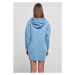 Ladies Organic Oversized Terry Hoody Dress - horizonblue