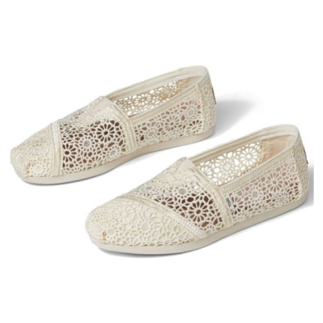 TOMS MOROCCAN CROCHET WM ALPR Dámské espadrilky, béžová, velikost