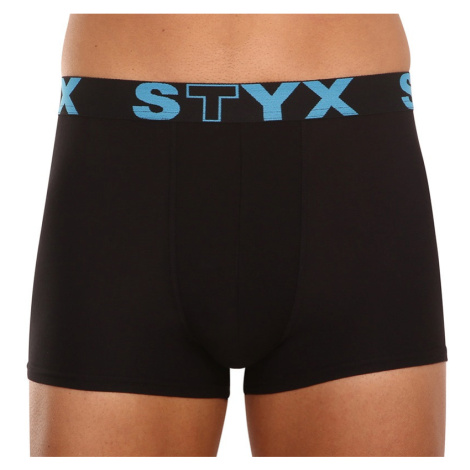 Pánské boxerky Styx sportovní guma černé (G961)