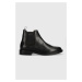 Kožené kotníkové boty Gant St Akron pánské, černá barva