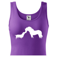 Dámské tričko - Potisk kůň a pes