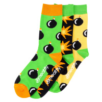 Meatfly ponožky Bomb socks - S19 Triple pack | Mnohobarevná