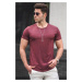 Madmext Claret Red Basic Men's T-Shirt 4055