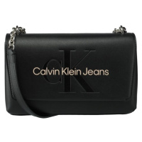 Calvin Klein SCULPTED EW FLAP CONV25 MONO Dámská kabelka, černá, velikost