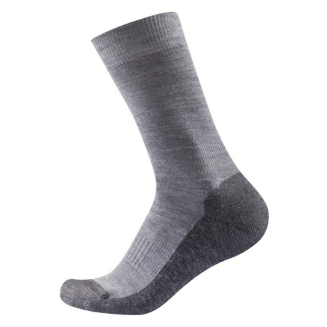 Pánské středně teplé vlněné ponožky Devold Multi Medium šedá