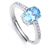 Viceroy Luxusní stříbrný prsten se zirkony Clasica 13155A013