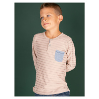 Chlapecké tričko s kapsičkou -beige Béžová