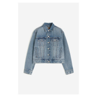H & M - Krátká džínová bunda - modrá
