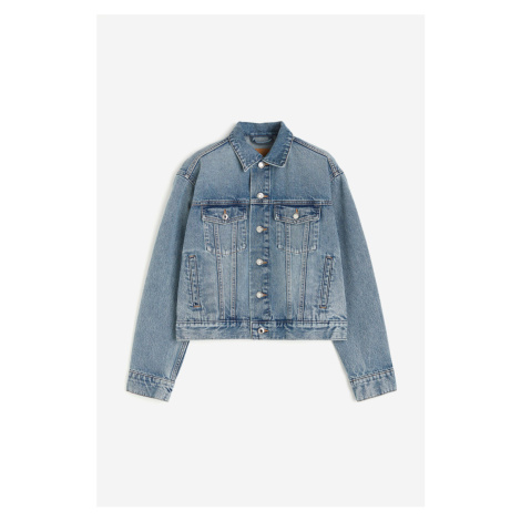 H & M - Krátká džínová bunda - modrá H&M